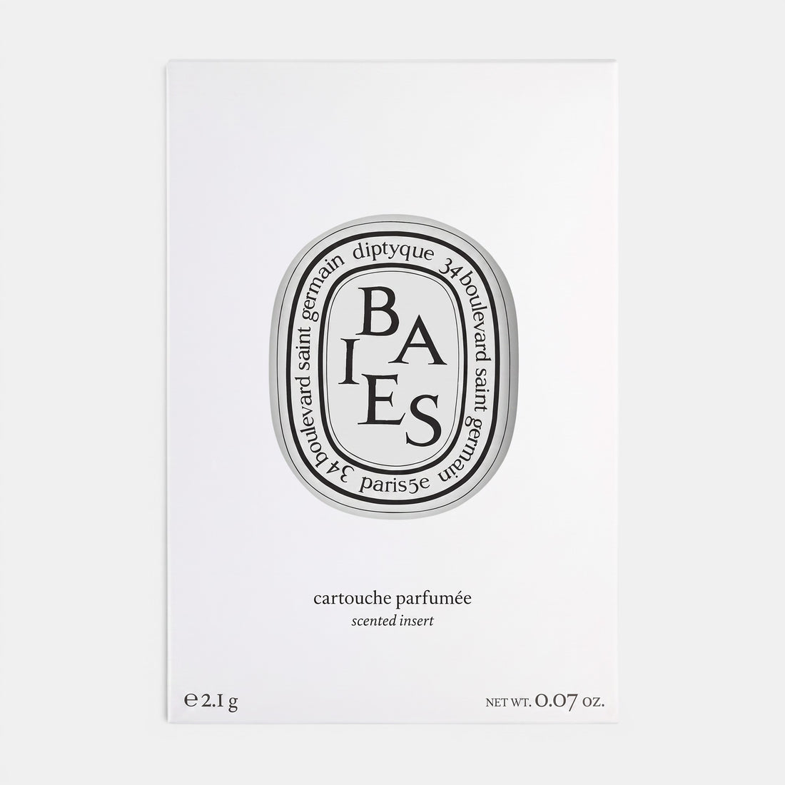 Shop Rescue Spa Diptyque Baies scented diffuser insert in white packaging with black branding and text.