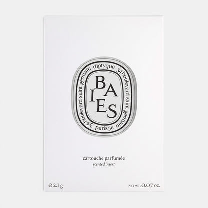 Shop Rescue Spa Diptyque Baies scented diffuser insert in white packaging with black branding and text.