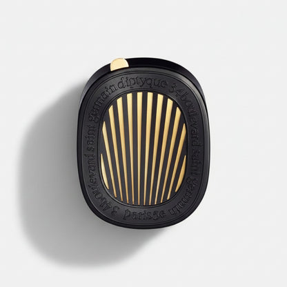 Shop Rescue Spa diptyque car diffuser with black and gold adjustable metal grill for cold fragrance diffusion