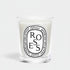 Shop Rescue Spa Diptyque Roses scented candle in a clear glass vessel with a signature oval label