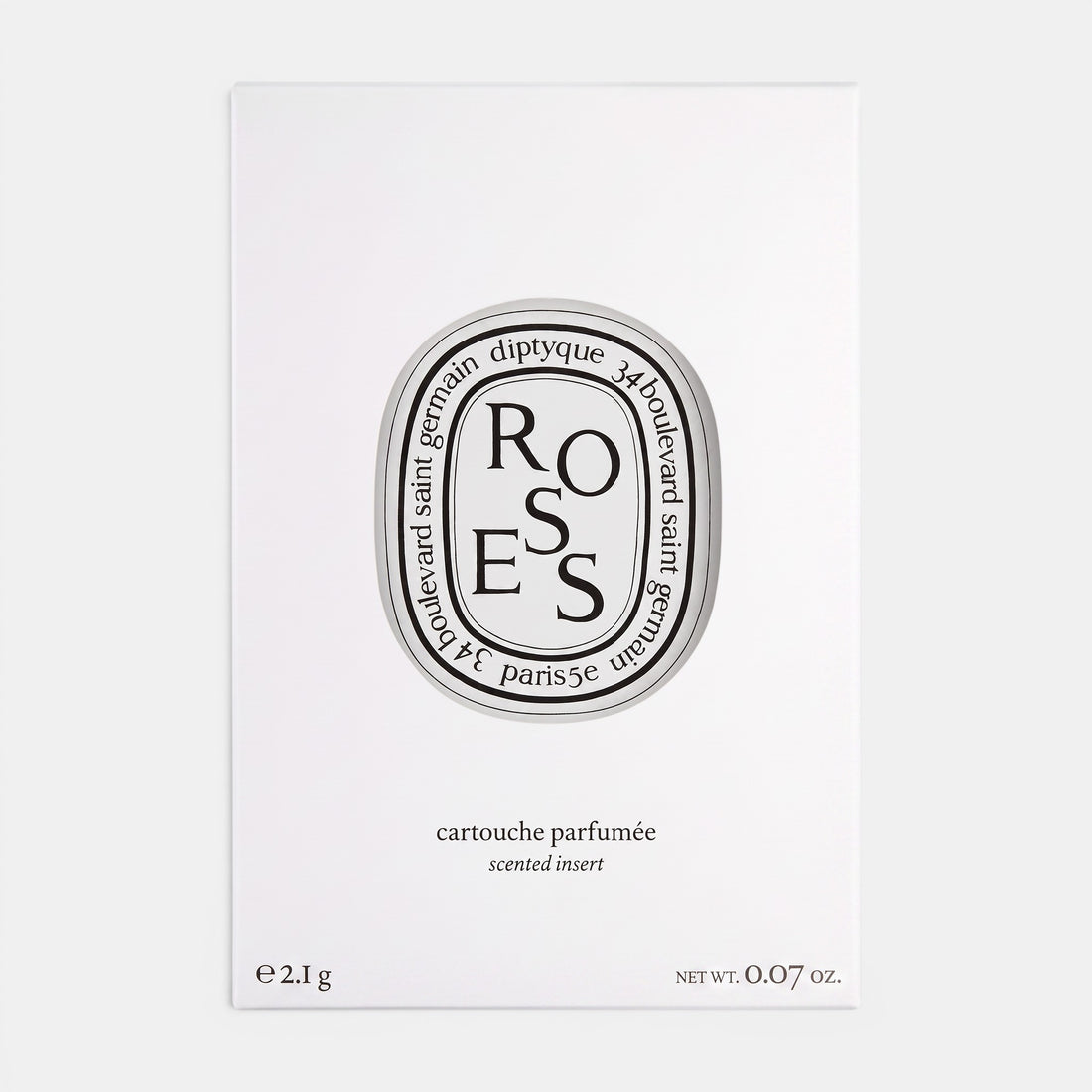 Shop Rescue Spa Diptyque Roses scented diffuser insert in white rectangular packaging with black branding