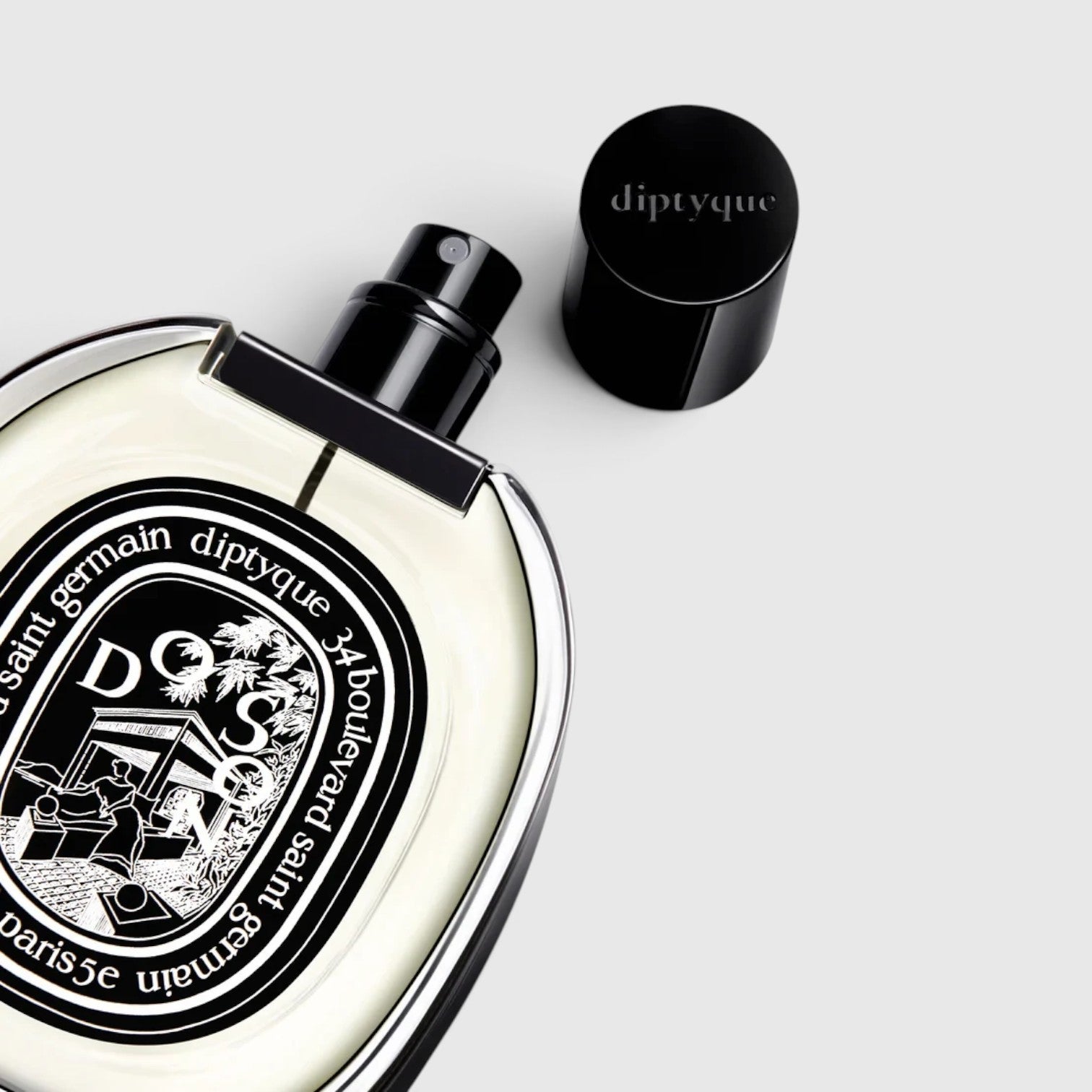 Shop Rescue Spa Do Son Eau de Parfum bottle with black cap, featuring a floral tuberose scent in a glass flacon.