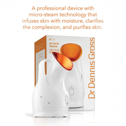 Shop Rescue Spa Dr. Dennis Gross Pro Facial Steamer with white body and orange nozzle for at-home spa hydration