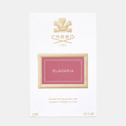 Shop Rescue Spa Eladaria 75ml floral rose fragrance perfume box with gold embossed logo and pink label