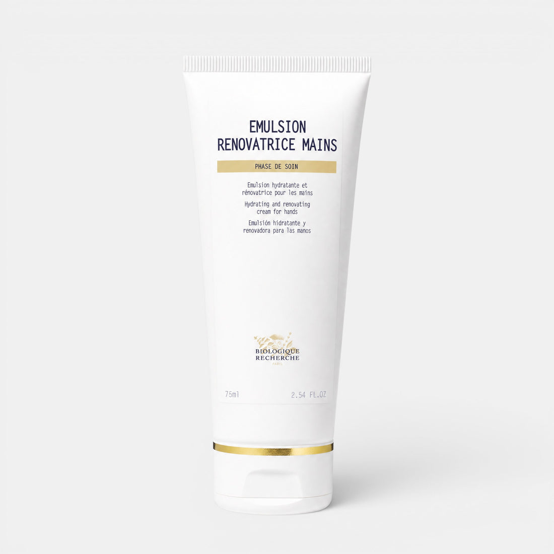 Shop Rescue Spa Emulsion Renovatrice Mains hand cream in a white 75ml tube for dry and sensitive skin.