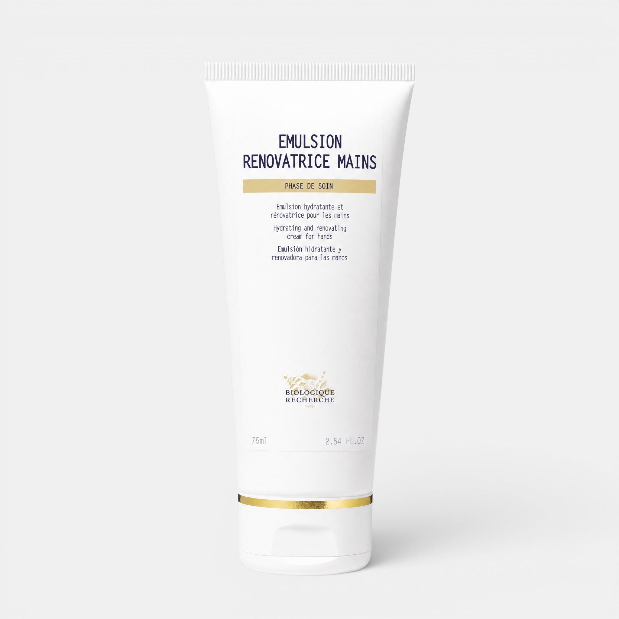 Shop Rescue Spa Emulsion Renovatrice Mains hand cream in a white 75ml tube for dry and sensitive skin.