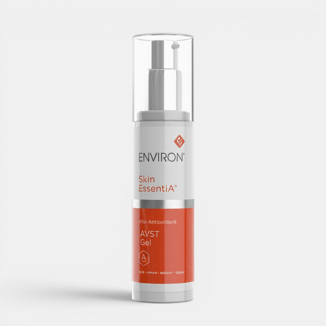 Shop Rescue Spa Environ AVST Gel soothing vitamin A moisturizer in a white and orange pump bottle