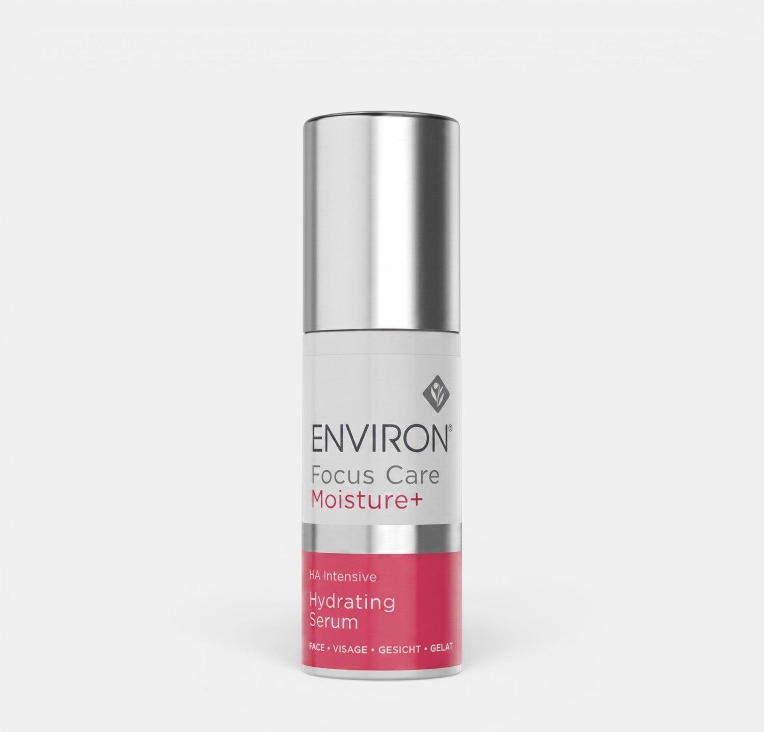 Shop Rescue Spa Environ HA Intensive Hydrating Serum in a 30ml white and pink pump bottle for deep skin hydration.