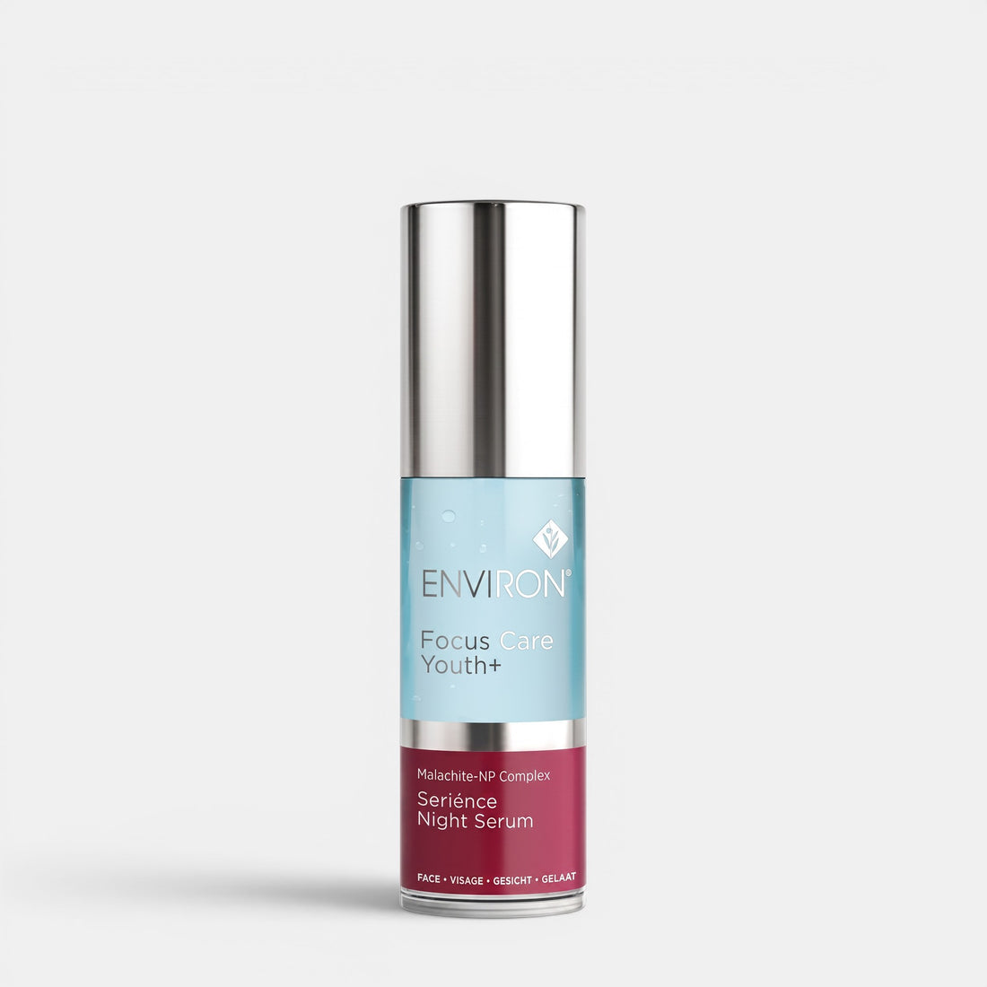 Shop Rescue Spa Environ Serience Night Serum with Malachite-NP Complex in a 30ml pump bottle for anti-aging.