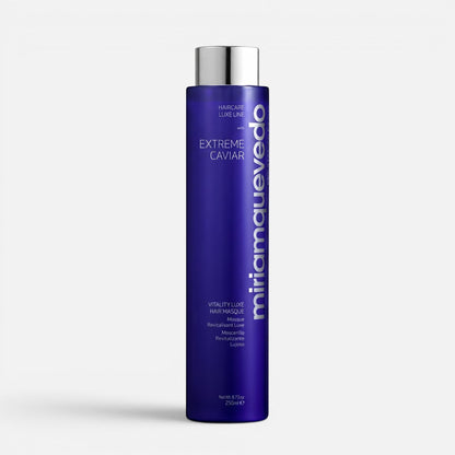 Shop Rescue Spa Extreme Caviar Vitality Luxe Hair Masque in a tall purple bottle for repairing damaged hair
