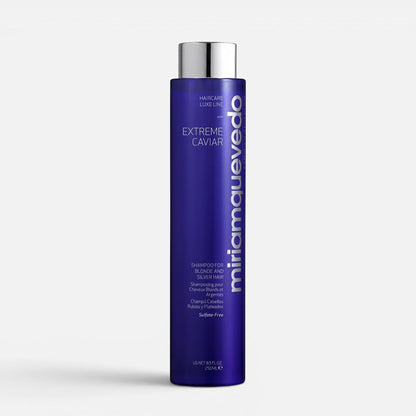 Shop Rescue Spa Extreme Caviar purple shampoo bottle for blonde and silver hair with silver cap
