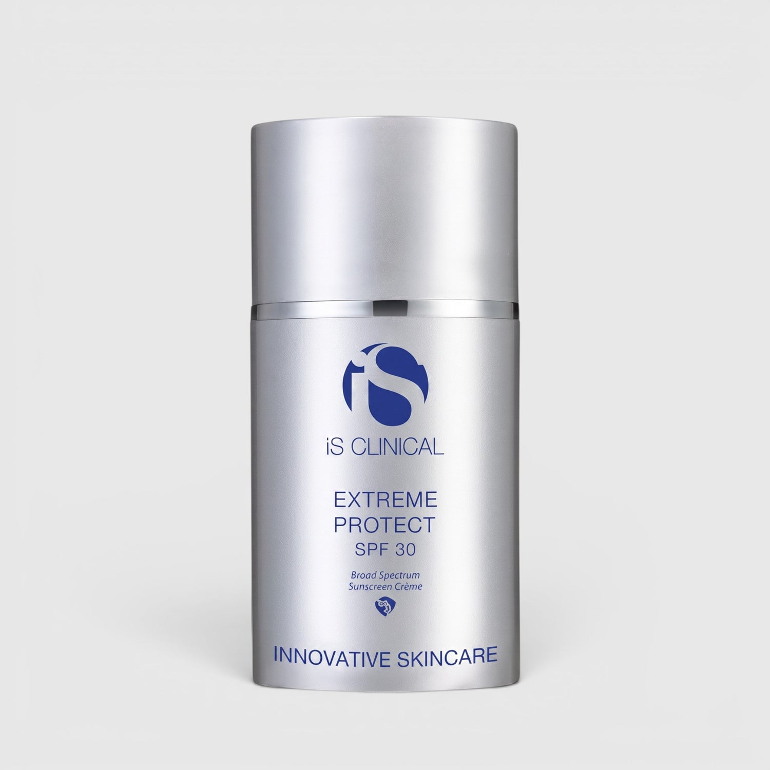 Shop Rescue Spa iS Clinical Extreme Protect SPF 30 broad-spectrum sunscreen in a silver pump bottle.