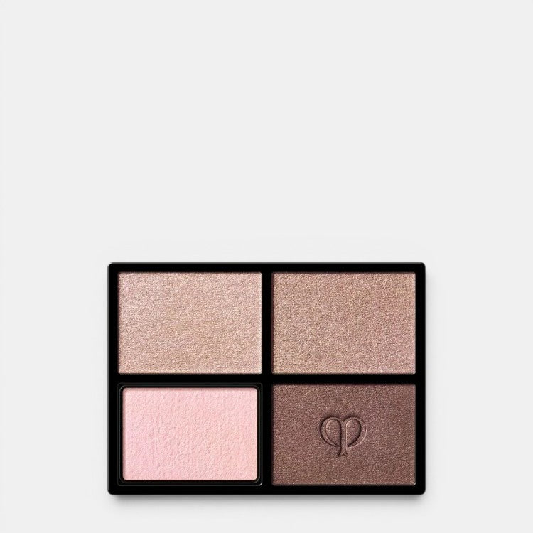 Shop Rescue Spa Eye Color Quad Refill eyeshadow palette with four shades: beige, taupe, pink, and brown with embossed logo.