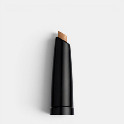 Shop Rescue Spa black eyebrow pencil refill in a light brown shade with a slanted tip.