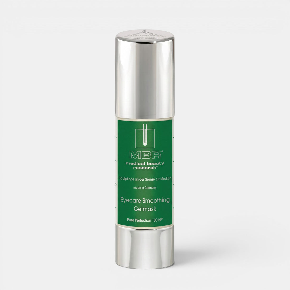 Shop Rescue Spa MBR Eyecare Smoothing Gelmask in a silver pump bottle for hydrating and firming the eye area.