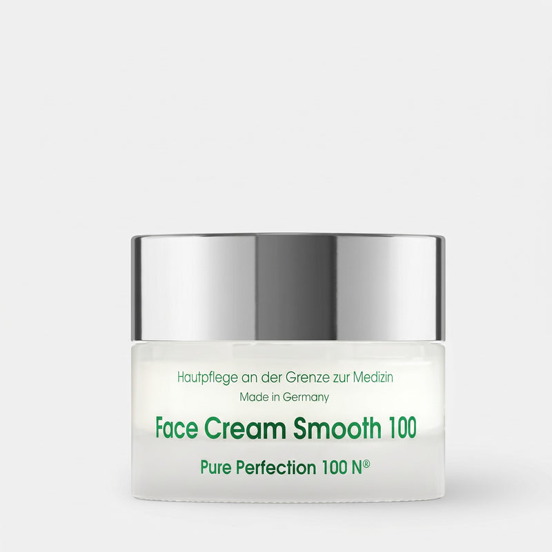 Shop Rescue Spa Face Cream Smooth 100 anti-aging moisturizer in a 50ml glass jar with a silver lid.