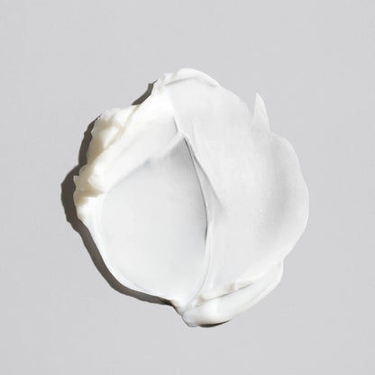 Shop Rescue Spa Fiber Groom hair paste swatch showing white, creamy texture with subtle shine.