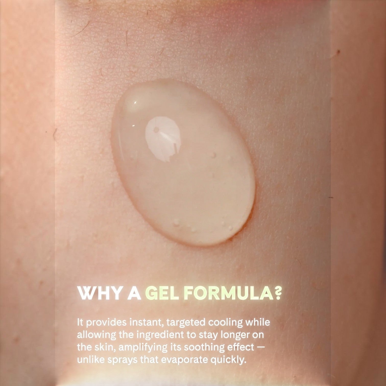 Shop Rescue Spa Flash Repair Jelly clear cooling gel texture applied to skin for soothing post-hair removal relief