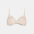 Shop Rescue Spa Fleuris beige lace full-cup bra with lined cups and delicate trim detail