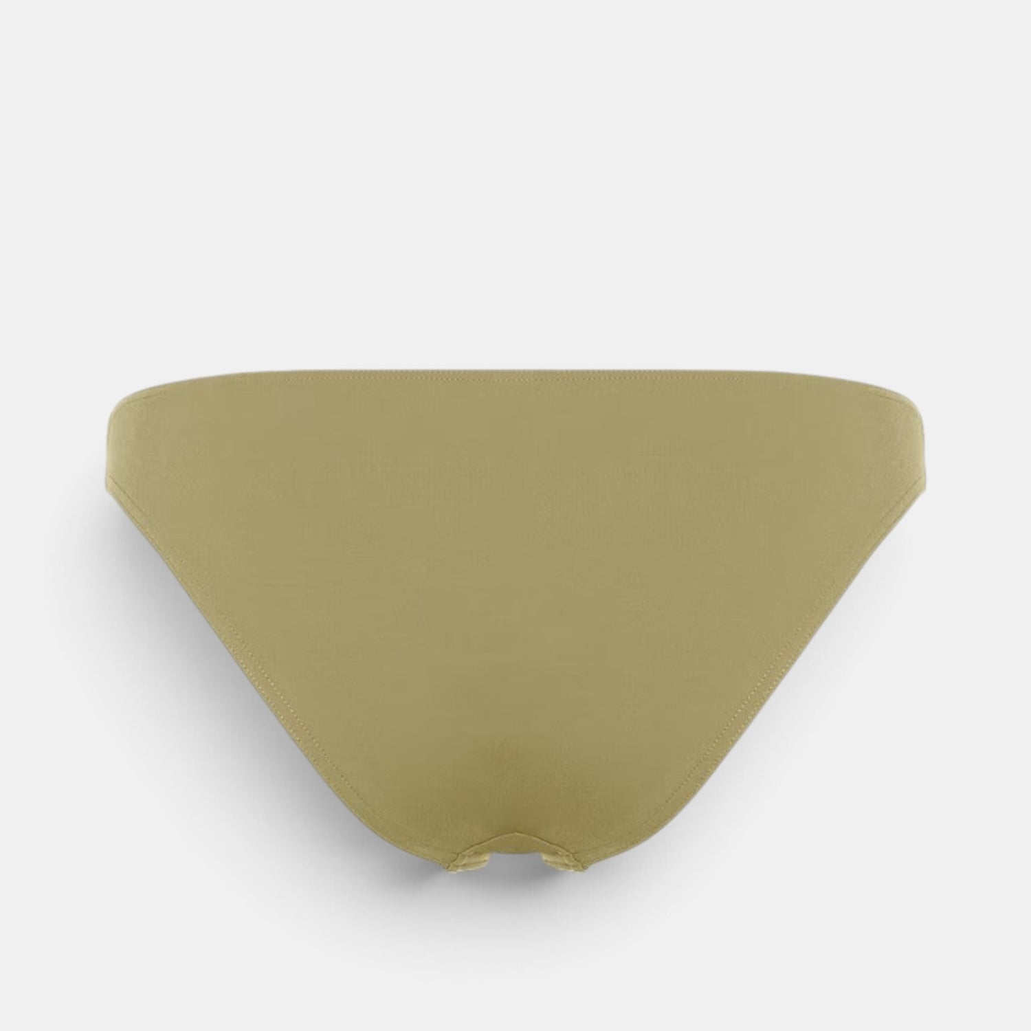 Shop Rescue Spa Fripon bikini bottoms in olive green with full coverage and a high-cut leg design.