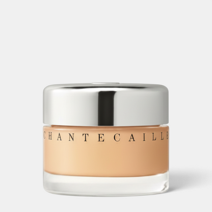 Shop Rescue Spa ChanteCaille Future Skin Gel Foundation in a glass jar with a silver lid for a natural finish