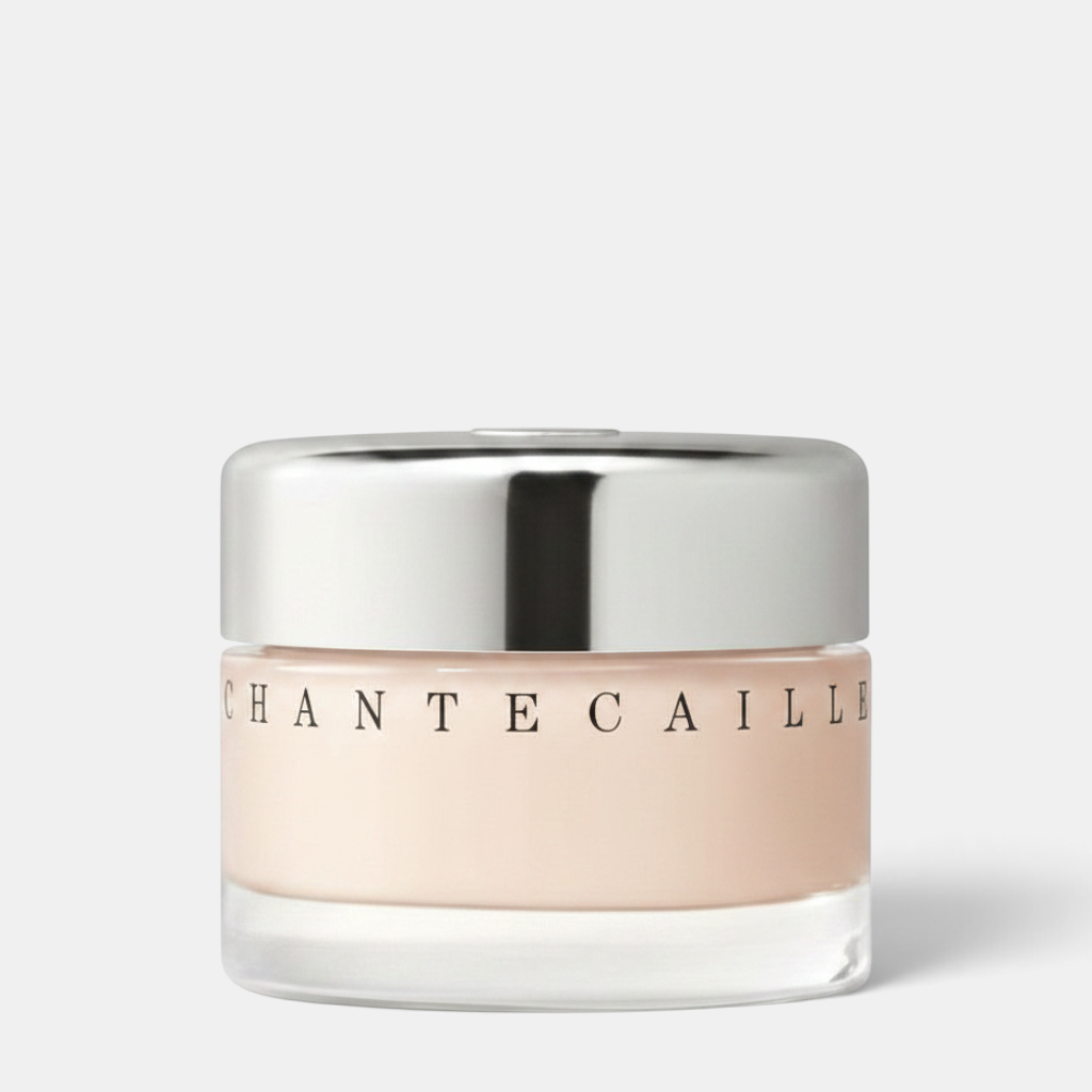 Shop Rescue Spa Chante Caille Future Skin Gel Foundation in a glass jar with a silver lid for a natural finish
