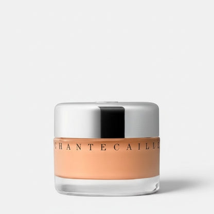 Shop Rescue Spa Chantecaille Future Skin Gel Foundation in a light-medium peachy shade with a silver lid.