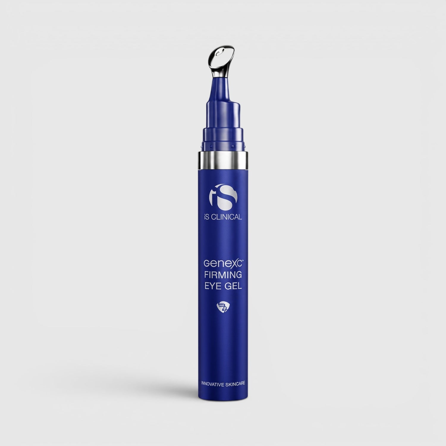Shop Rescue Spa GeneXC Firming Eye Gel in a blue tube with a metal cooling applicator tip for under-eye treatment.
