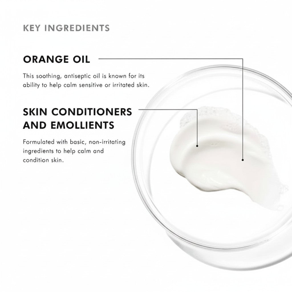 Shop Rescue Spa Gentle Cream Cleanser, a rich, non-foaming white cream with a smooth texture, ideal for sensitive and dry skin.