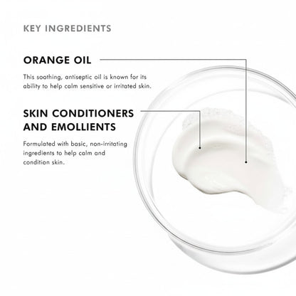 Shop Rescue Spa Gentle Cream Cleanser, a rich, non-foaming white cream with a smooth texture, ideal for sensitive and dry skin.
