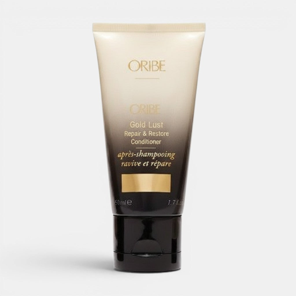 Shop Rescue Spa Gold Lust Repair &amp; Restore Conditioner, a restorative hair conditioner in a gold and black tube.