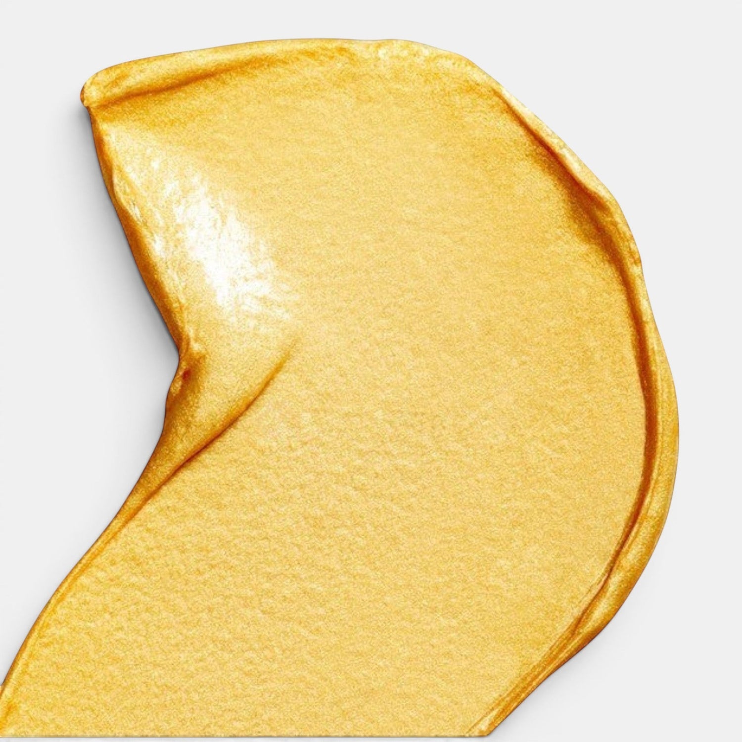 Shop Rescue Spa Russian Amber Imperial Gold Masque showing a rich, shimmering gold cream texture swatch