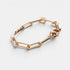 Shop Rescue Spa Andi Slim gold paperclip bracelet with lean links and a custom ball closure in high-polish finish.