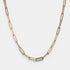Shop Rescue Spa Andi Slim Chain necklace in high-polish gold-tone brass with a modern paperclip link design.
