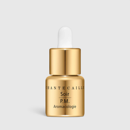 Shop Rescue Spa Chantecaille Gold Recovery Intense Concentrate P.M. nighttime serum in a gold dropper bottle.