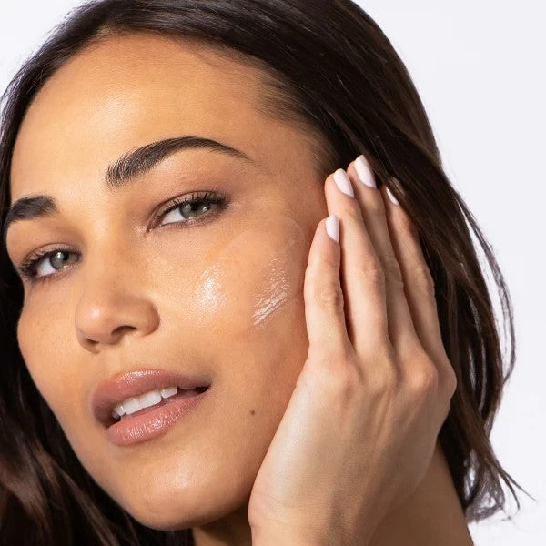 Shop Rescue Spa HA IMMERSE serum applied to a woman&