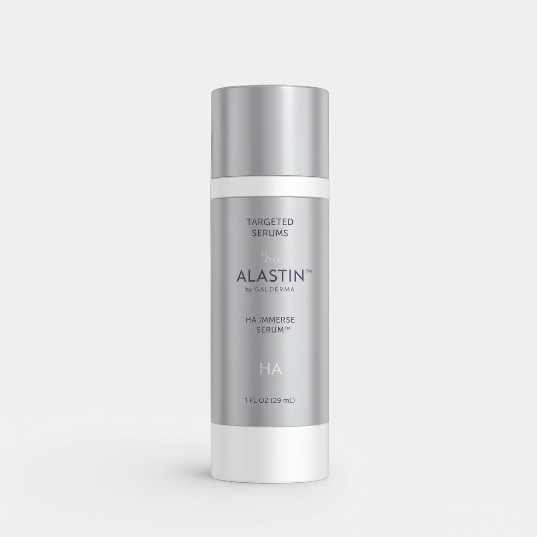 Shop Rescue Spa HA IMMERSE serum bottle in silver and white packaging for hydrating and anti-aging skincare.