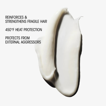 Shop Rescue Spa Hair Alchemy fortifying treatment serum white cream texture swatch on a clean white background