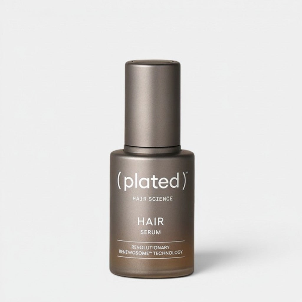 Shop Rescue Spa Plated Hair Science hair serum bottle with advanced exosome technology for fuller, thicker hair.