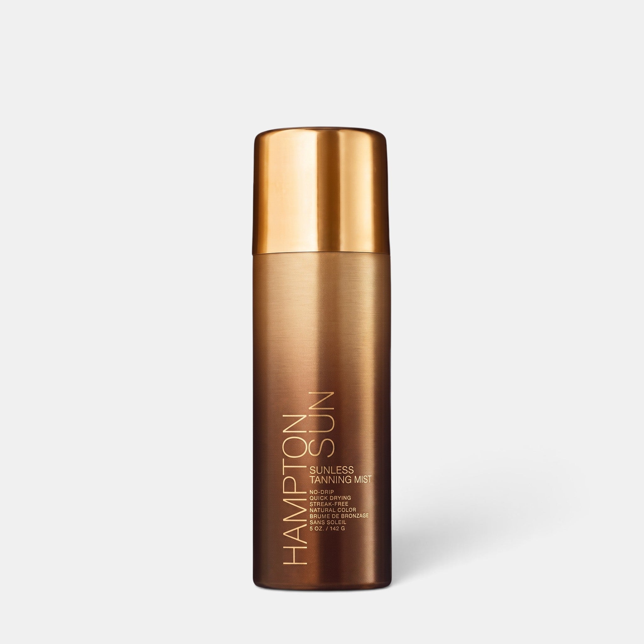 Shop Rescue Spa Hampton Sun Sunless Tanning Mist in a metallic bronze spray bottle for a natural, streak-free tan.