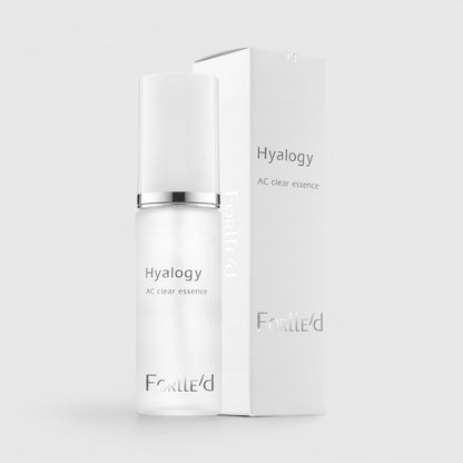 Shop Rescue Spa Hyalogy AC Clear Essence serum bottle and white packaging box for oily and blemish-prone skin