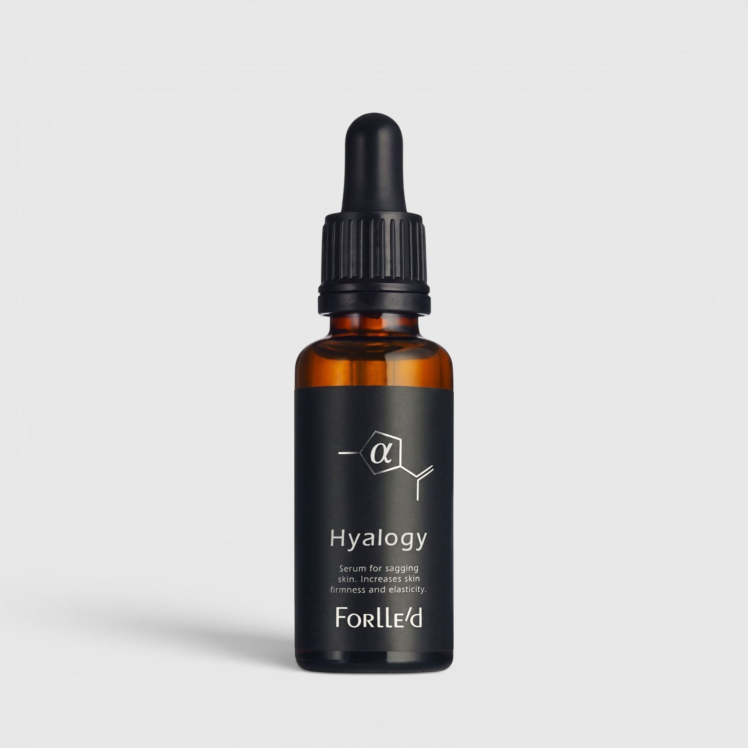 Shop Rescue Spa Hyalogy Alpha firming and lifting anti-aging serum in a 30ml amber glass dropper bottle.