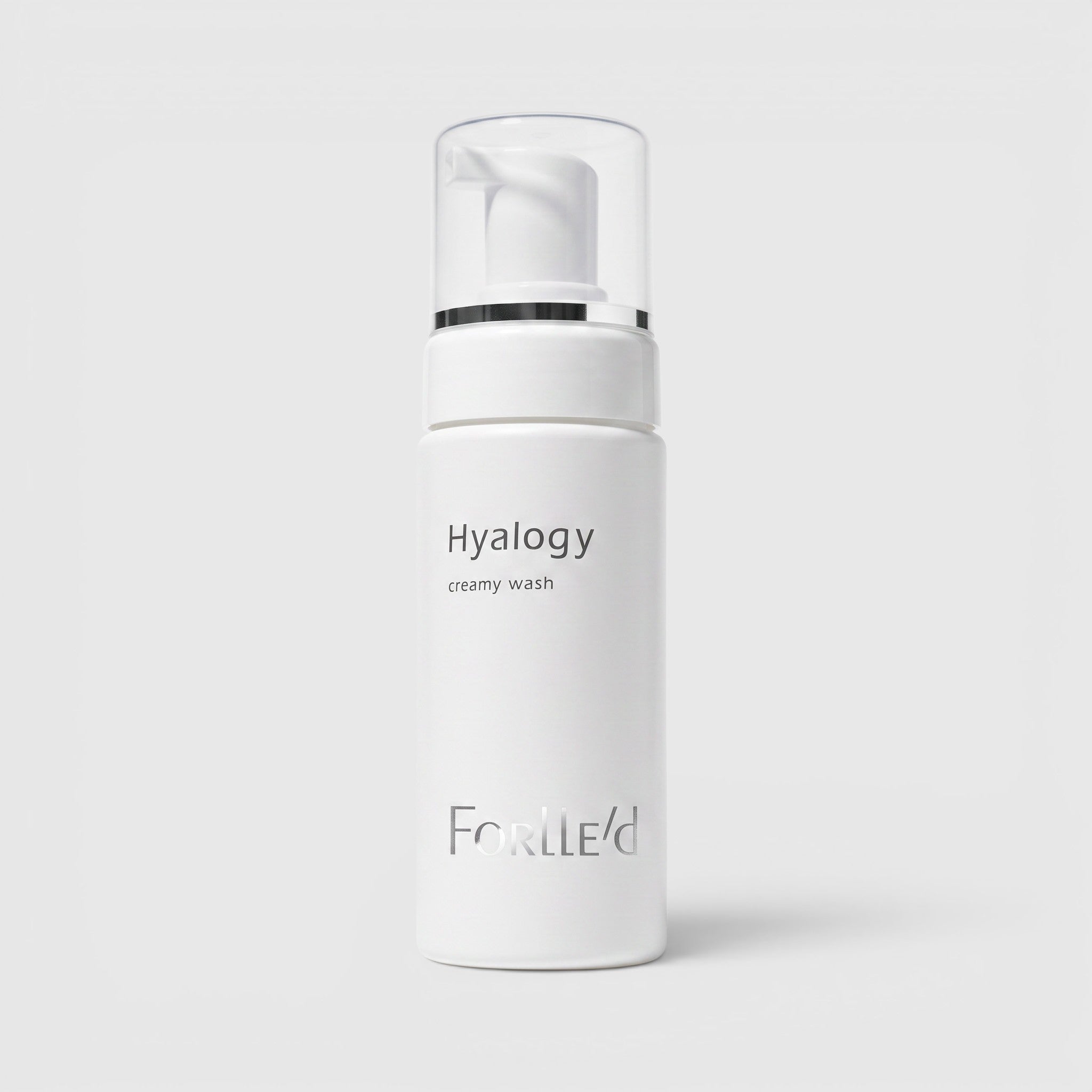 Shop Rescue Spa Hyalogy Creamy Wash 150ml hydrating facial cleansing foam in a white pump bottle.