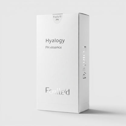 Shop Rescue Spa Hyalogy FH Essence anti-aging serum box in white packaging with silver metallic branding