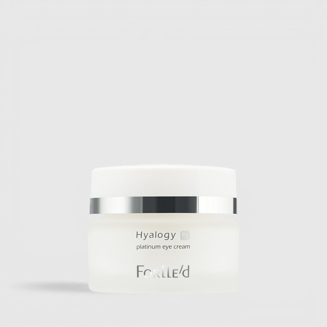 Shop Rescue Spa Hyalogy Platinum Eye Cream in a white jar for brightening and smoothing the delicate eye area.