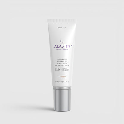 Shop Rescue Spa HydraTint Pro Mineral Sunscreen SPF 36 in a white tube for broad-spectrum face protection.