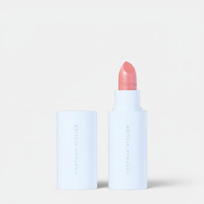 Shop Rescue Spa Hydrobalm Tinted Lipstick in soft coral pink with a subtle sheen. Hydrating lip balm with Hyaluronic Acid.
