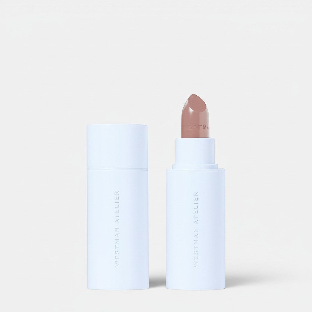 Shop Rescue Spa Hydrobalm tinted lipstick in a neutral beige shade with a white magnetic case