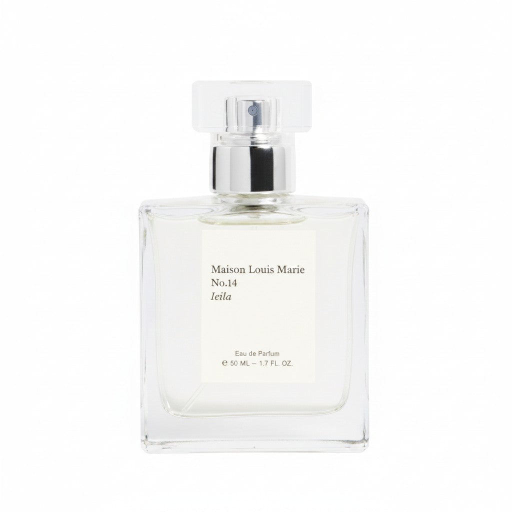 Shop Rescue Spa No.14 Icila Eau de Parfum, a warm floral fragrance in a clear glass bottle with a silver spray nozzle.