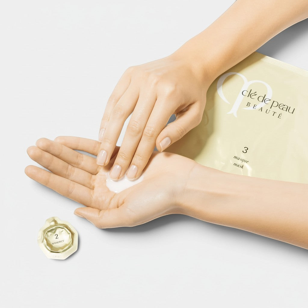 Shop Rescue Spa Illuminating Concentrate 3-step face and eye mask set with lotion, essence, and mask packets.